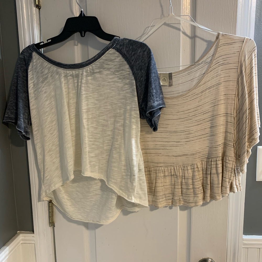 Boutique crop tops, never worn
